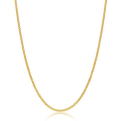 Sterling Silver 1.8mm Popcorn Chain - Gold Plated
