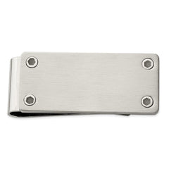 Stainless Steel Brushed and Polished Money Clip