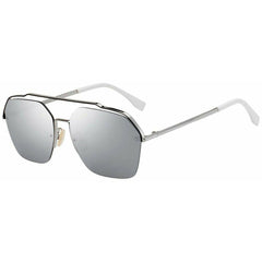 Fendi Men's Sunglasses - Silver Mirror Lens Metal Frame | FFM0032S-06LB-T4-61-16-145
