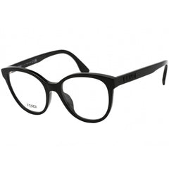 Fendi Women's Eyeglasses - Full Rim Black Cat Eye Shaped Plastic Frame | FE50024I 001