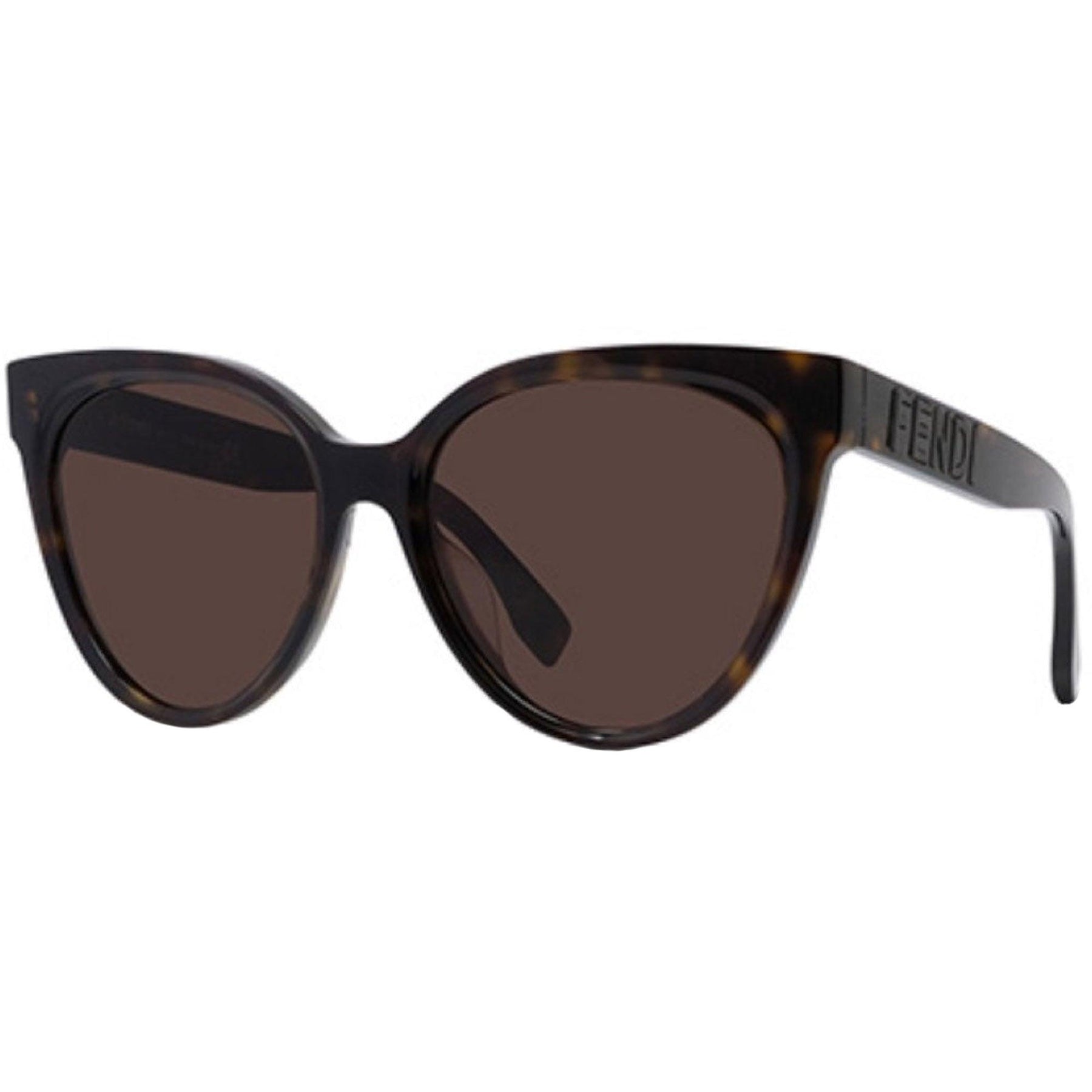 Fendi Roma Black Rounded Cat-Eye Sunglasses FE40008U Shop Fendi FE40008U cat-eye sunglasses on Rinascente main image 3