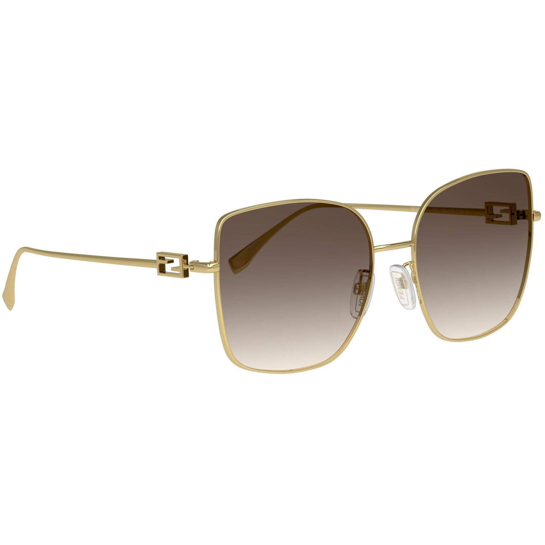 メガネ FENDI Woman Optical frames Gold FE50098U 028 Fendi FF Diamonds FE50098U Cat Eye Glasses | Fashion Eyewear