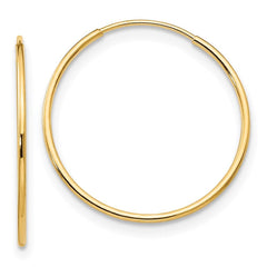 Madi K Kid's 14k  1mm Hoop Earrings