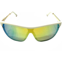 Fila Men's Sunglasses - Matt White Plastic Rectangular Frame | FILA SF9343 6VCA