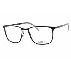 Flexon Men's Eyeglasses - Full Rim Black Metal Rectangular Frame | FLEXON B2025 001