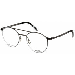 Flexon Men's Eyeglasses - Gunmetal Full Rim Round Aviator Frame | FLEXON B2003 033