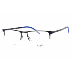 Flexon Men's Eyeglasses - Half Rim Navy Metal Rectangular Frame | FLEXON B2027 412
