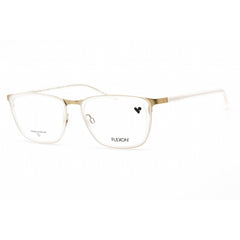 Flexon Men's Eyeglasses - Matte Crystal/Gold Rectangular Frame | FLEXON E1139 971