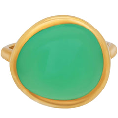 Fred of Paris Women's Ring - Belles Rives Chrysoprase Gem, Size 3.75 | 4B0810-046