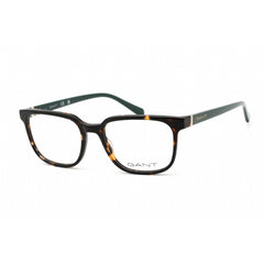 Gant Men's Eyeglasses - Clear Demo Lens Dark Havana Rectangular Frame | GA3244 052