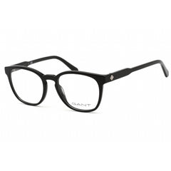 Gant Men's Eyeglasses - Clear Demo Lens Shiny Black Cat Eye Shape Frame | GA3255 001