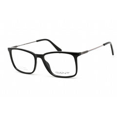 Gant Men's Eyeglasses - Clear Lens Shiny Black Rectangular Shaped Frame | GA3239 001