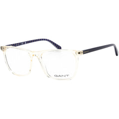 Gant Men's Eyeglasses - Crystal/Blue Rectangular Shaped Plastic Frame | GA3253 027