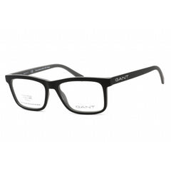 Gant Men's Eyeglasses - Full Rim Rectangular Black/Grey Plastic Frame | GA3266 005
