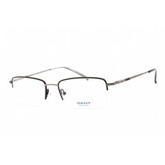 Gant Men's Eyeglasses - Half Rim Black/Silver Rectangular Shaped Frame | GAA577 Z43