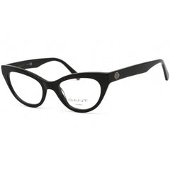 Gant Women's Eyeglasses - Clear Lens Shiny Black Cat Eye Shaped Frame | GA4100 001