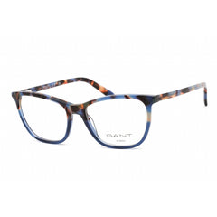 Gant Women's Eyeglasses - Full Rim Cat Eye Blue Havana Plastic Frame | GA4125 056