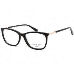 Gant Women's Eyeglasses - Full Rim Shiny Black Rectangular Shaped Frame | GA4115 001