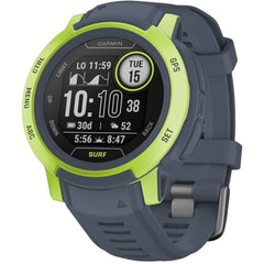 Garmin Unisex Smartwatch - Instinct 2 Surf Edition Blue Rubber Strap | 010-02626-12