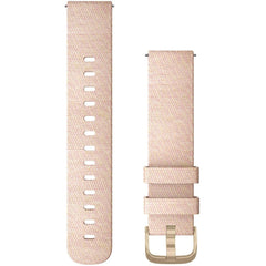 Garmin Watch Band - Blush Pink Woven Nylon Quick Release Sport Ready | 010-12924-12