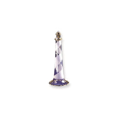 Gilded Lighthouse Glass Figurine