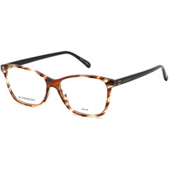 Givenchy Women's Eyeglasses - Havana Horn/Black Rectangular Frame | Gv 0092 02OK 00
