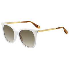 Givenchy Women's Sunglasses - White Gold Cat Eye Frame | GIVENCHY GV7097/S VK6/HA