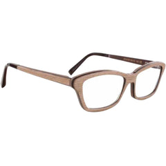 Gold & Wood Women's Eyeglasses - Sand Tanganika Wood Frame | GOLD & WOOD ECLA 003