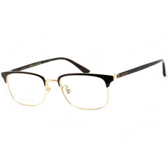Gucci Men's Eyeglasses - Brown/Havana/Gold Rectangular Shaped Frame | GG0131O 002