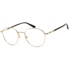 Gucci Men's Eyeglasses - Full Rim Gold/Havana Round Shaped Metal Frame | GG0392O 003