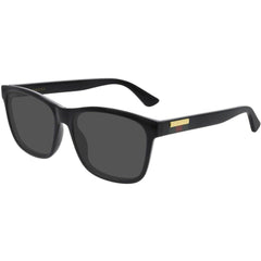 Gucci Men's Sunglasses - Black Plastic Rectangular Shape Frame Grey Lens | GG0746S 001