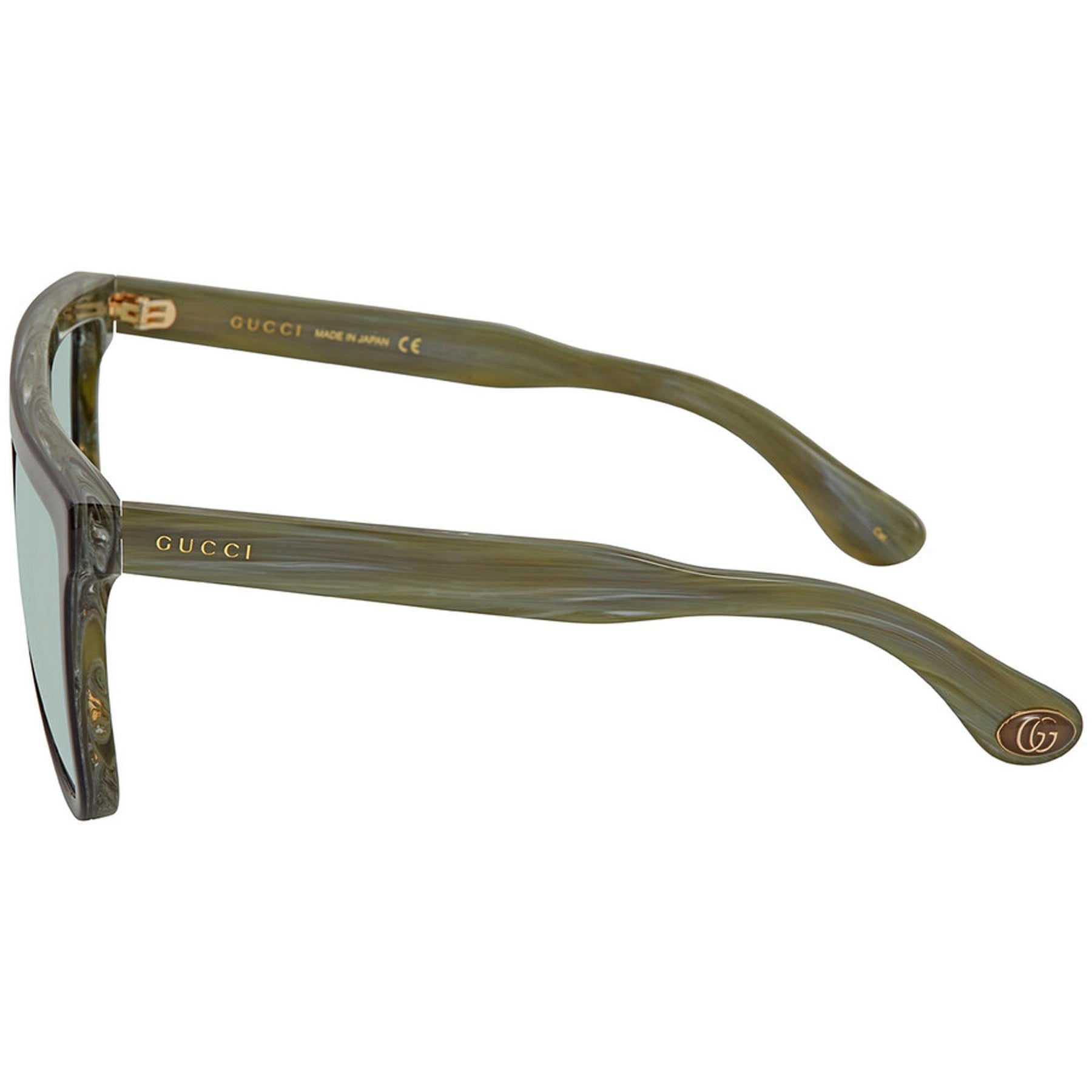 Gucci Men's Sunglasses - Full Rim Black Rectangular Frame Gucci Men's Sunglasses - Full Rim Black Rectangular Frame