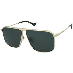 Gucci Men's Sunglasses - Green Nylon Lens Gold Metal Pilot Shape Frame | GG0840S 002