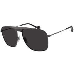 Gucci Men's Sunglasses - Grey and Black Metal Navigator Shaped Frame | GG0909S 001