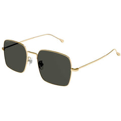 Gucci Men's Sunglasses - Grey Nylon Lens Full Rim Gold Square Frame | GG1184S 001