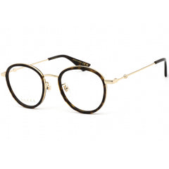 Gucci Unisex Eyeglasses - Adjustable Nose Pads Havana and Gold Frame | GG0608OK 003