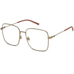 Gucci Women's Eyeglasses - Adjustable Nose Pads Gold/Red Metal Frame | GG0445O 001
