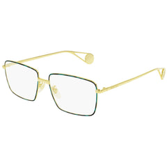 Gucci Women's Eyeglasses - Gold Square Full-Rim Metal Frame | GUCCI GG0439O 7