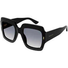 Gucci Women's Sunglasses - Black Bio Acetate Square Frame Grey Lens | GG1111S 001