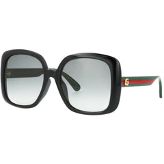 Gucci Women's Sunglasses Black Fixed Nose Pads Full Rim Square Frame | GG0714SA 001