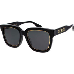 Gucci Women's Sunglasses - Dark Grey Lens Black Square Shaped Frame | GG1136SA 001