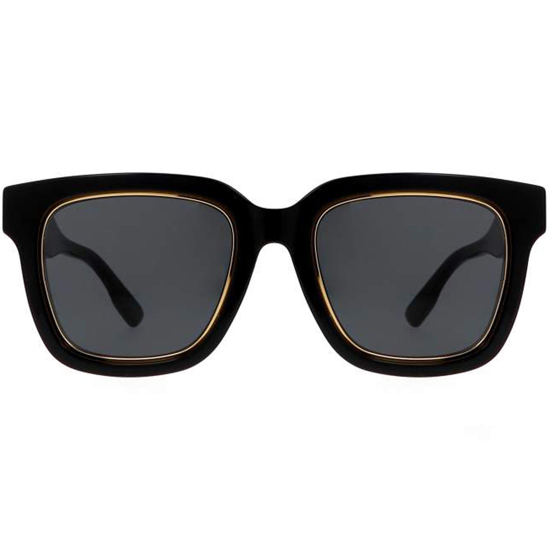 SALE! NEW Gucci GG1136SA 001 Black/Gold Grey Square Women Sunglasses GG 1136SA Gucci GG1136SA Aria collection Square Shaper Sunglasses +  main image 3