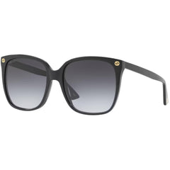 Gucci Women's Sunglasses - Full Rim Black Acetate Square Shape Frame | GG0022S 001
