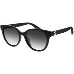 Gucci Women's Sunglasses - Full Rim Black Plastic Round Shape Frame | GG0702SKN 001