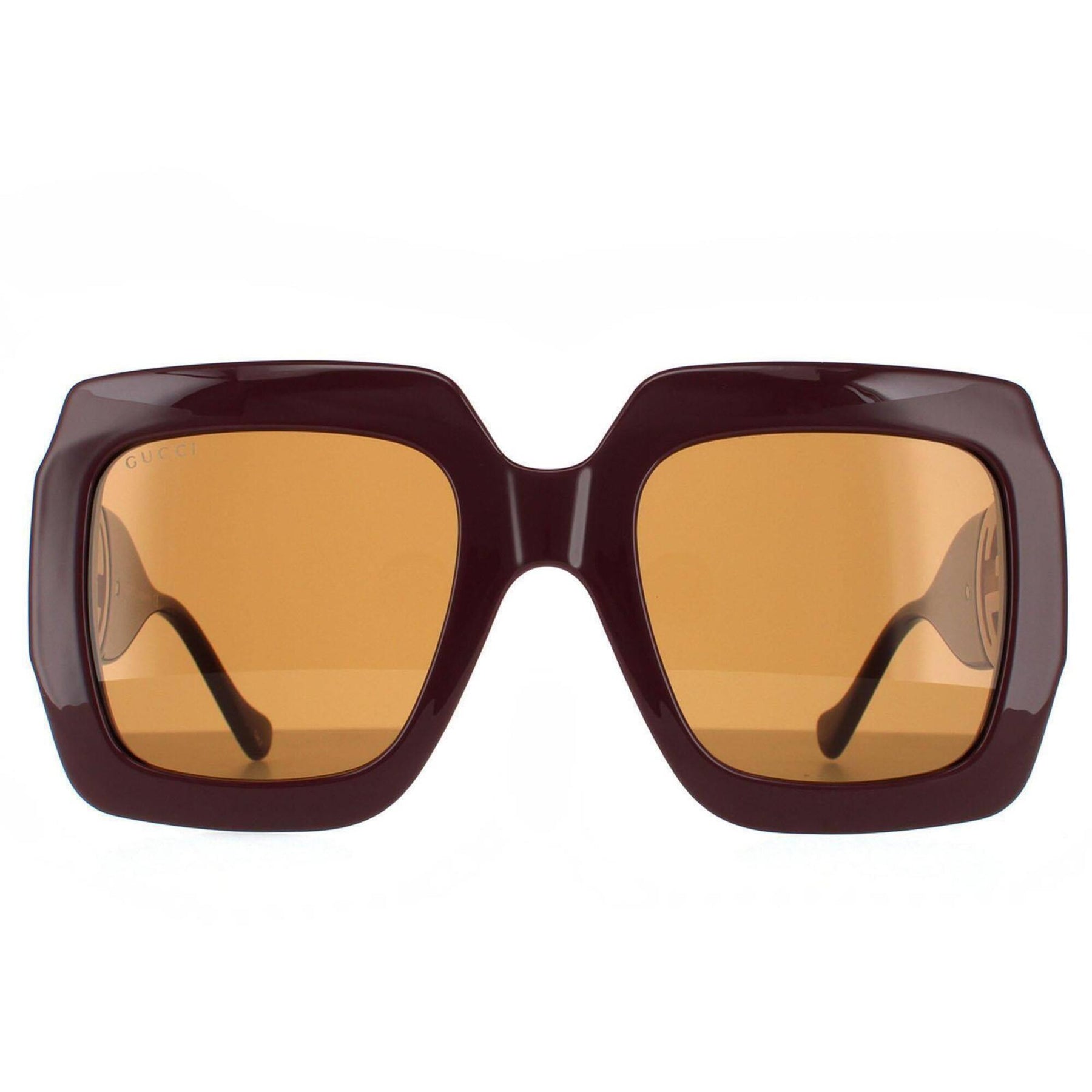Gucci GG1022S 007 Sunglasses Brown Square Frame, Brown Lenses New With Case GUCCI GG1022S 007 Brown/Brown 54-23-140  main image 4