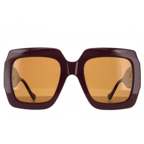 Gucci GG1022S 007 Square Sunglasses - Brown/Brown Authentic GUCCI GG1022S Women main image 3