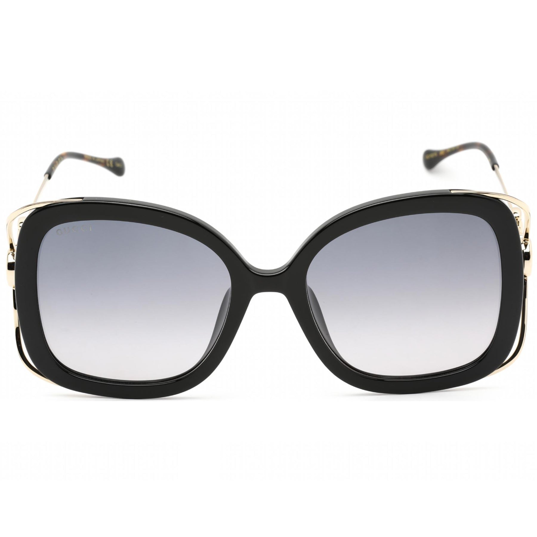 Gucci GG1021S 002 Sunglasses Black with Gold Square Frame, Grey Gradient Lenses Gucci GG1021S 002 (1 stores) find the best prices today » main image 2