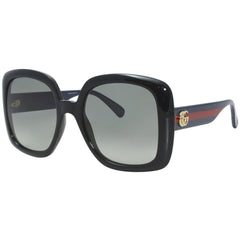 Gucci Women's Sunglasses - Gradient Grey Nylon Lens Black Square Frame | GG0713S 001