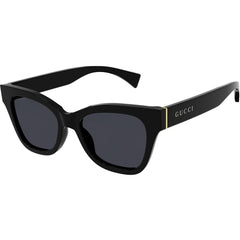 Gucci Women's Sunglasses - Grey Lens Black Acetate Cat Eye Shape Frame | GG1133S 001