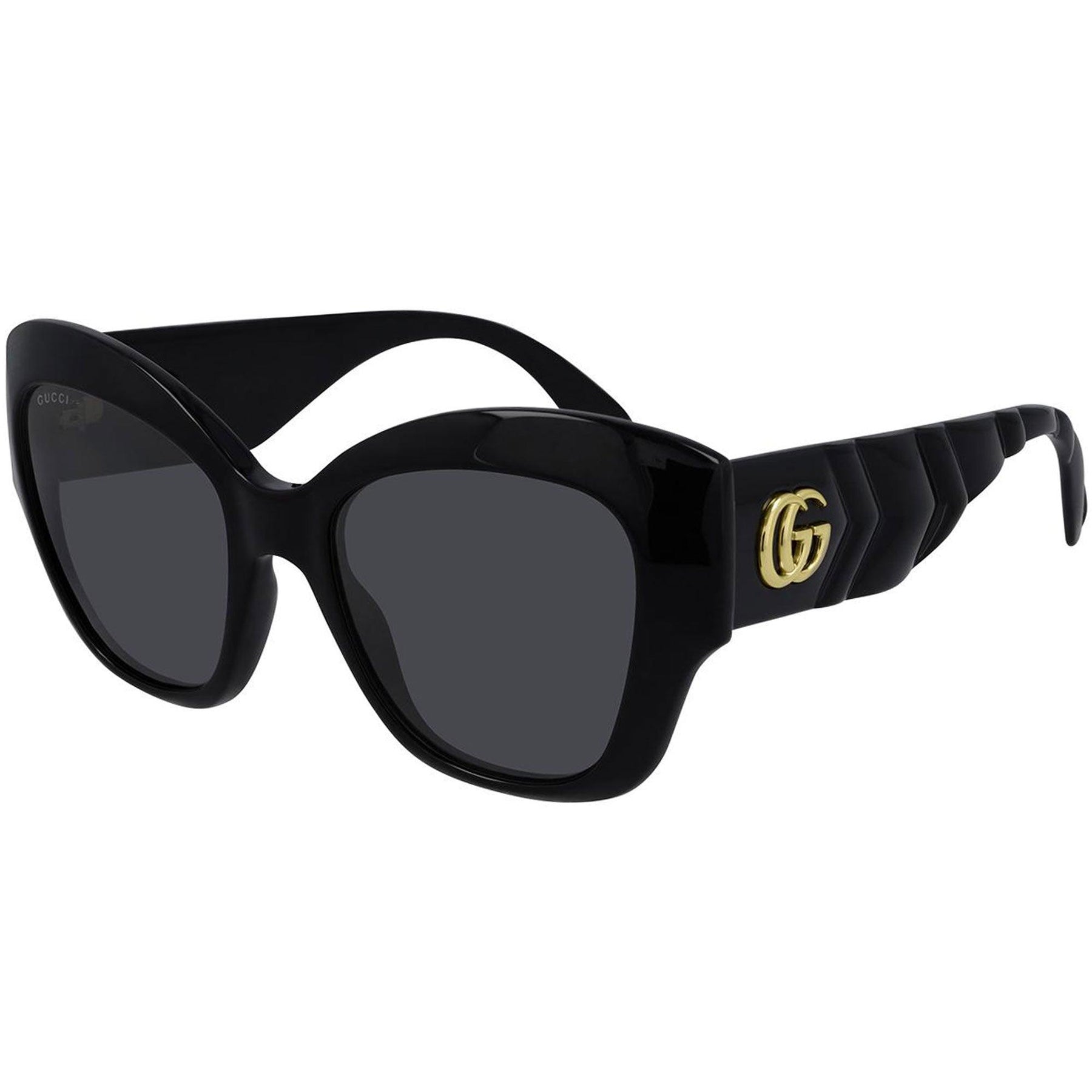 New! GUCCI Sunglasses GG0808S 001 Authentic! Gucci GG0808S 0808S 001 Black Grey Sunglasses 0808 | eBay main image 4
